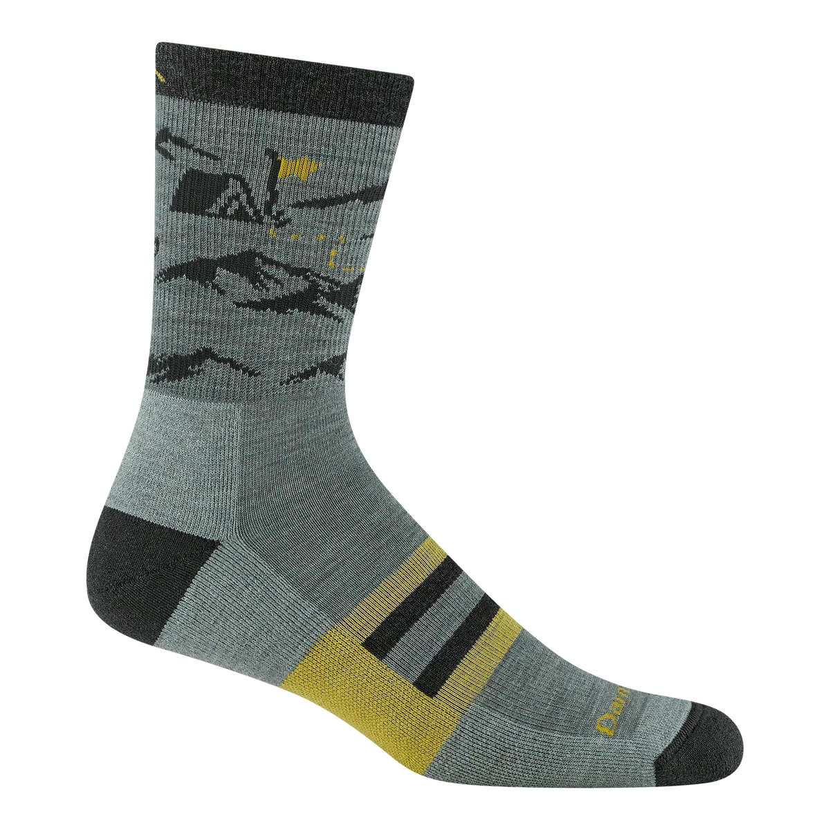 Darn Tough Hike Hike Hut Micro Crew Midweight With Cushion Bark