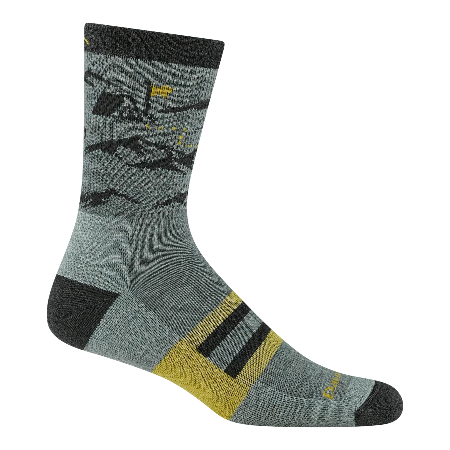 Darn Tough Hike Hike Hut Micro Crew Midweight With Cushion Bark