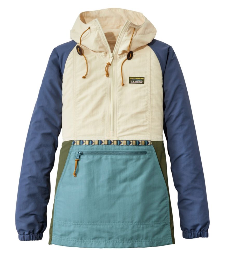 L.l.bean Llb W Mtn Classic Anorak Multi Color Shore Sand/Faded Redwood