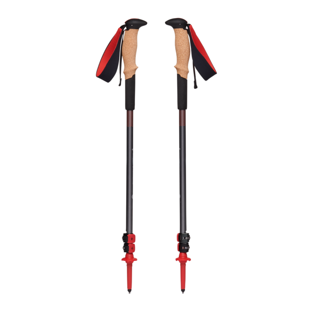 Black Diamond Pursuit Shock Trekking Poles Steel Grey-Octane