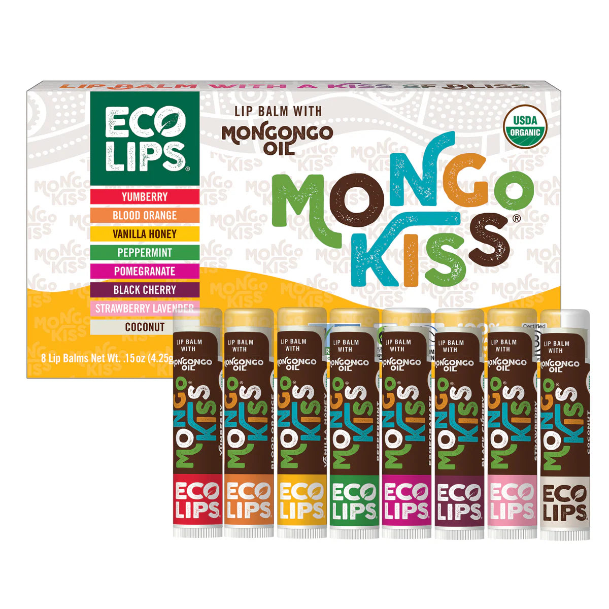 Eco Lips Mongo Kiss 8pk Assorted