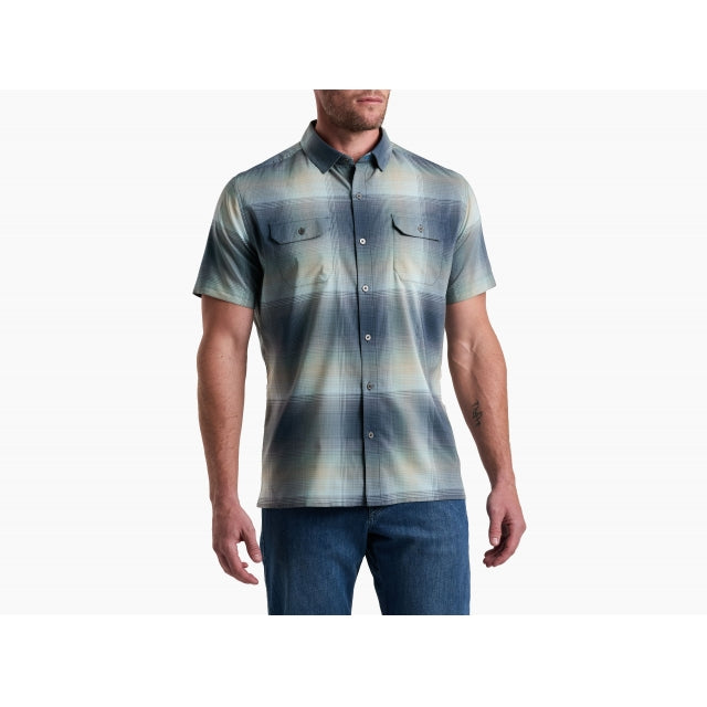 Kuhl Mens Response Short Sleeve Blue Fog