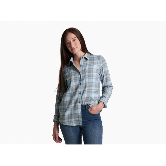Kuhl Womens Whisper Flannel Winter Sky