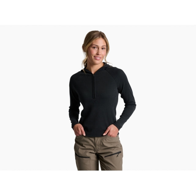 Kuhl Womens Remi Half Zip Hoody Black
