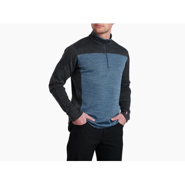 Kuhl Mens Ryzer Quarter Zip Night Blue