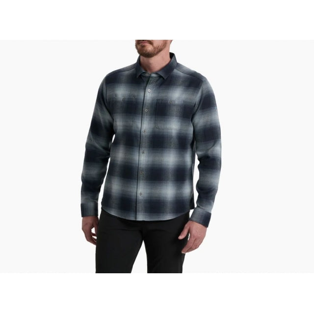 Kuhl Mens Law Flannel Long Sleeve ocean driftwood