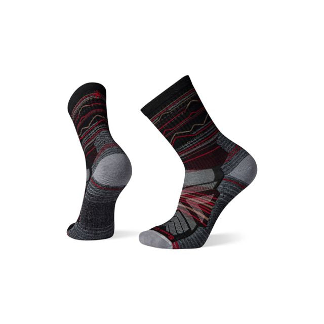 Smartwool Mens Light Cushion Mountain Range Pattern Crew Fossil