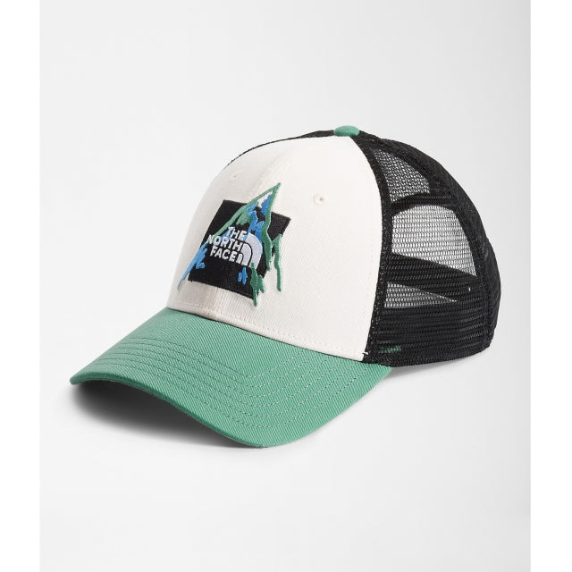 The North Face Mudder Trucker Heritage Graphic/Deep Grass Green/Gardenia White
