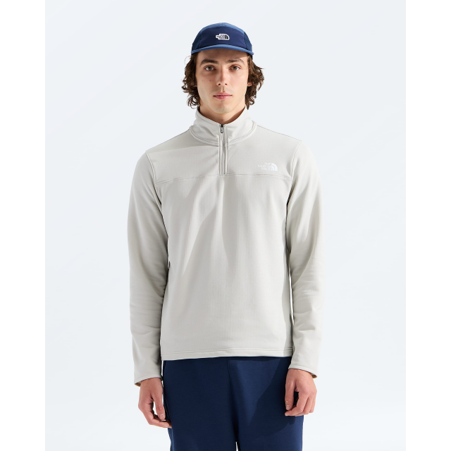 The North Face Mens Cedar Trail Grid Fleece Qaurterzip active blue