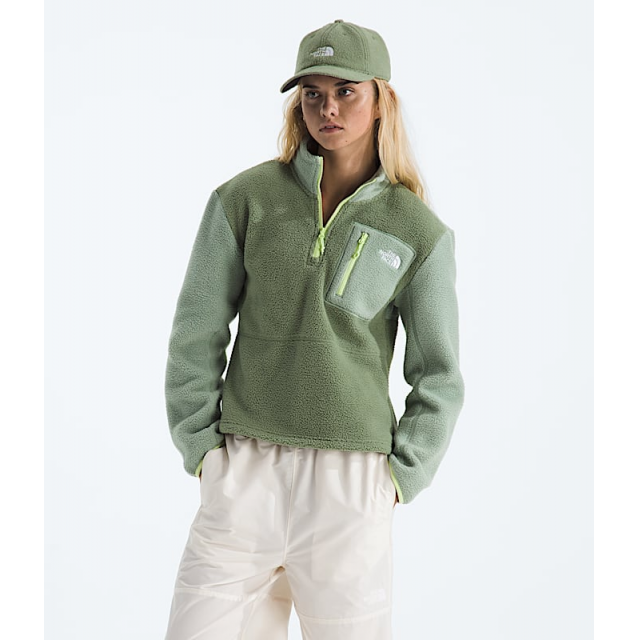 The North Face Tnf W Yumiori Qz Bark Mist/Slate Moss/Astro Lime