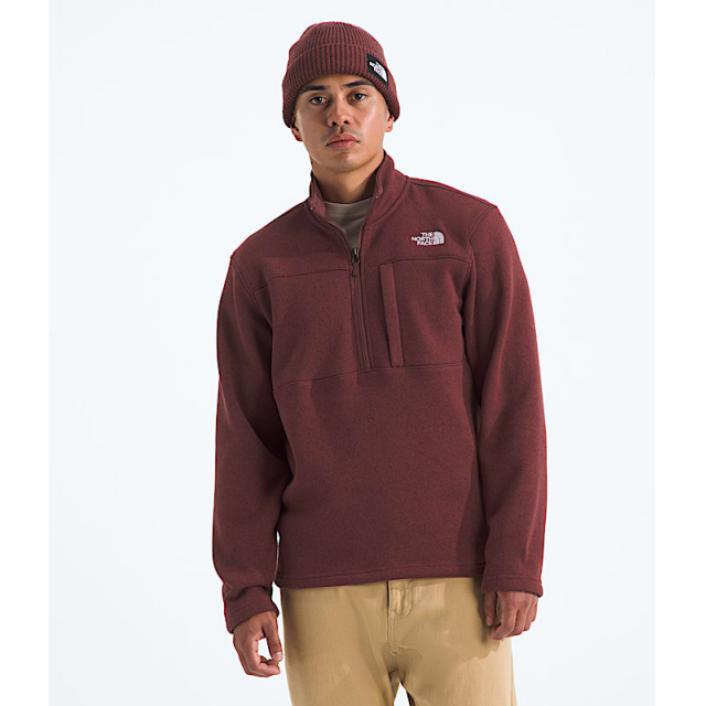 The North Face Mens Gordon Lyons Quarter Zip Sumac Heather
