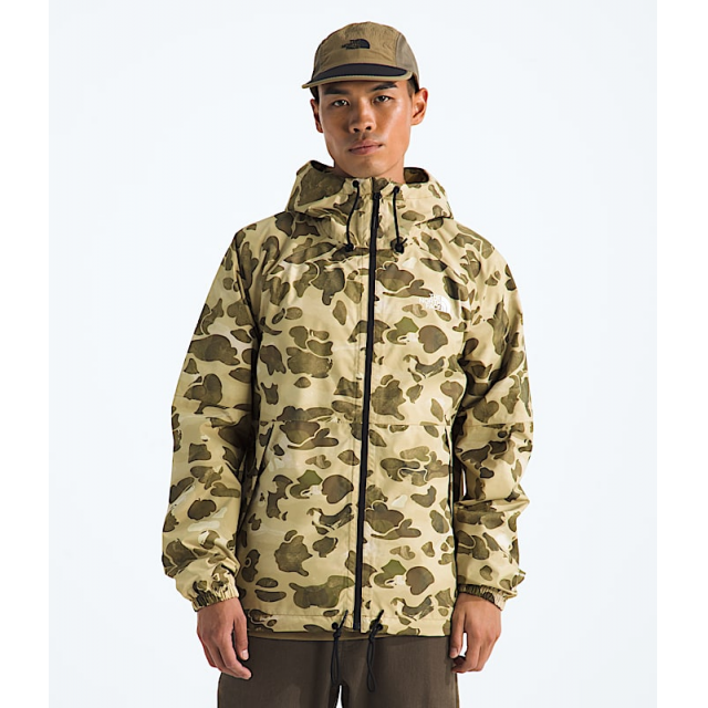 The North Face Mens Tnf M Antora Rain Hoodie Cedar Heritage Print