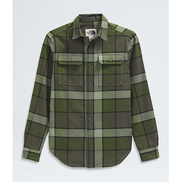 The North Face Arroyo Flannel Shirt-plaid New Taupe Green Macro Small Plaid