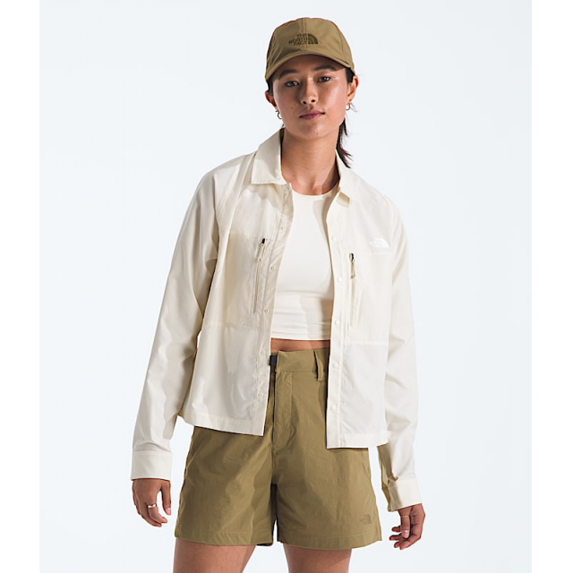 The North Face Tnf W Trail Lightrange Ls Shirt White Dune/Desert tone / S