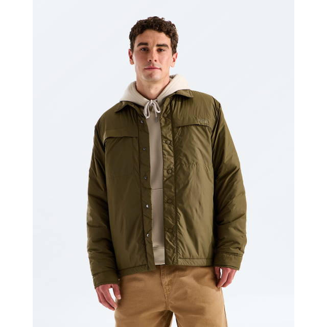 The North Face Mens Open Range Insulated Long Sleeve Shirt Caraway Seed