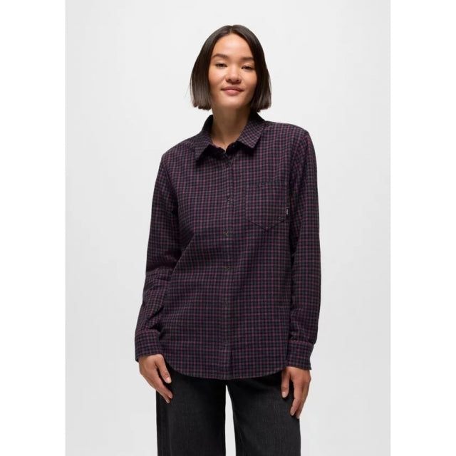 Prana Womens Golden Canyon Flannel vino