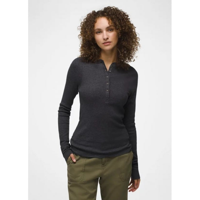 Prana Womens Touchstone Henley coast heather