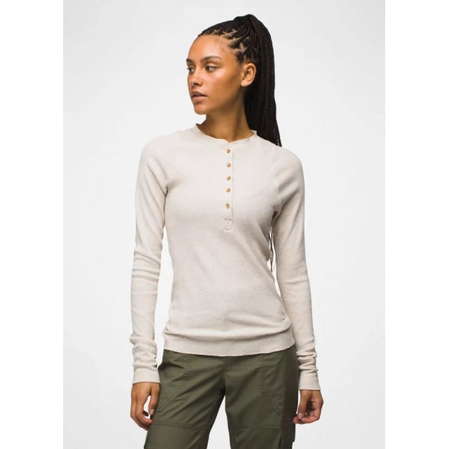Prana Touchstone Henley Oatmeal Heather