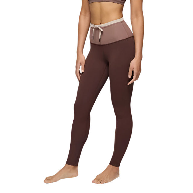 Prana Luxara Salutations Legging Mocha Colorblock