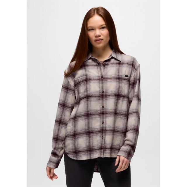 Prana Womens Cabin Core Flannel Almond