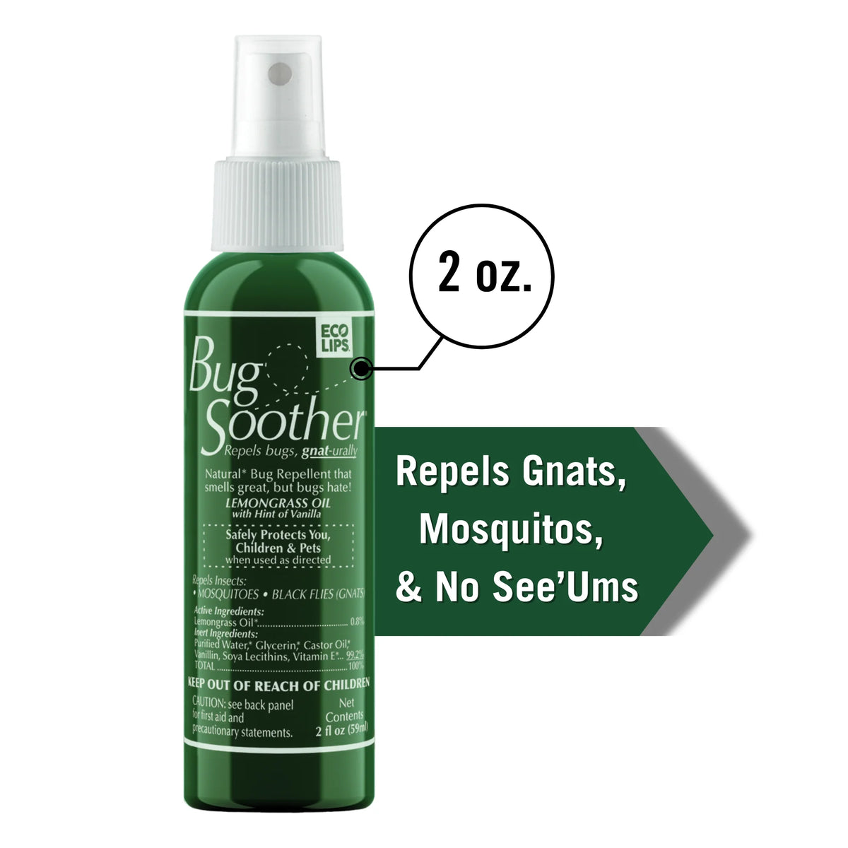 Bug Soother Insect Repellent Bug Repellent 2oz Bottle