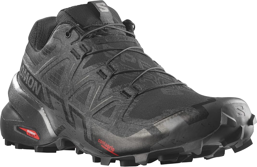 Salomon Mens Speedcross 6 GTX Black/Black/Phantom