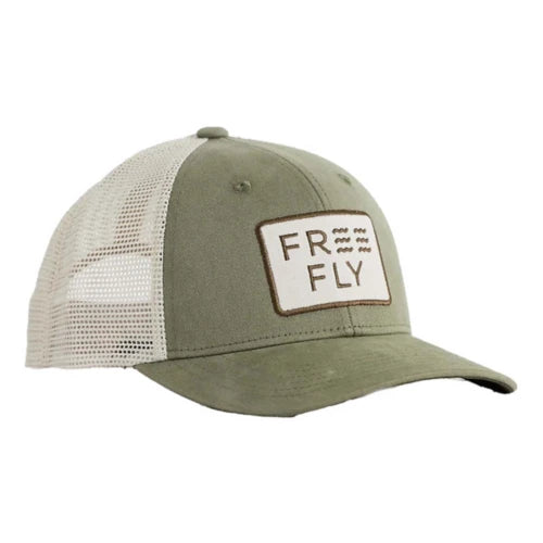 Free Fly Wave Trucker Hat Capers Green