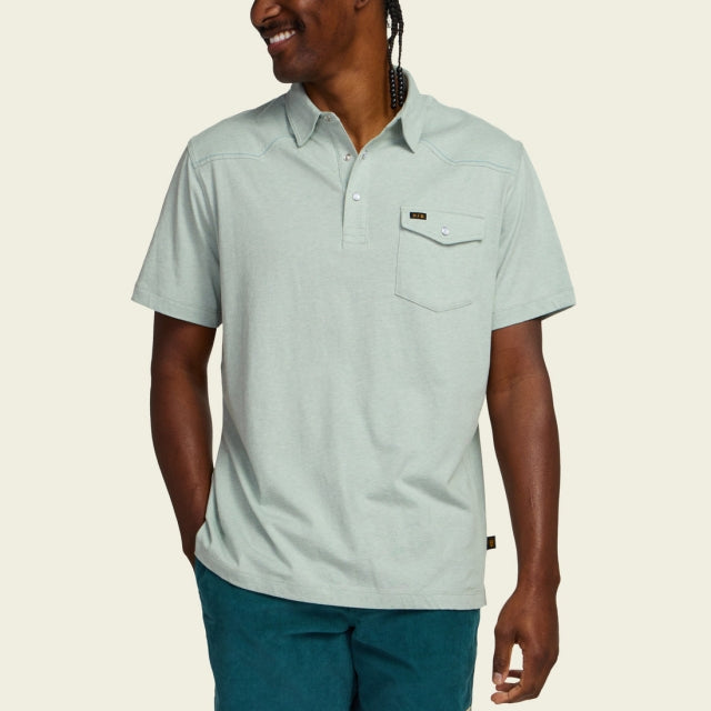 Howler Brothers Ranchero Polo Seafoam
