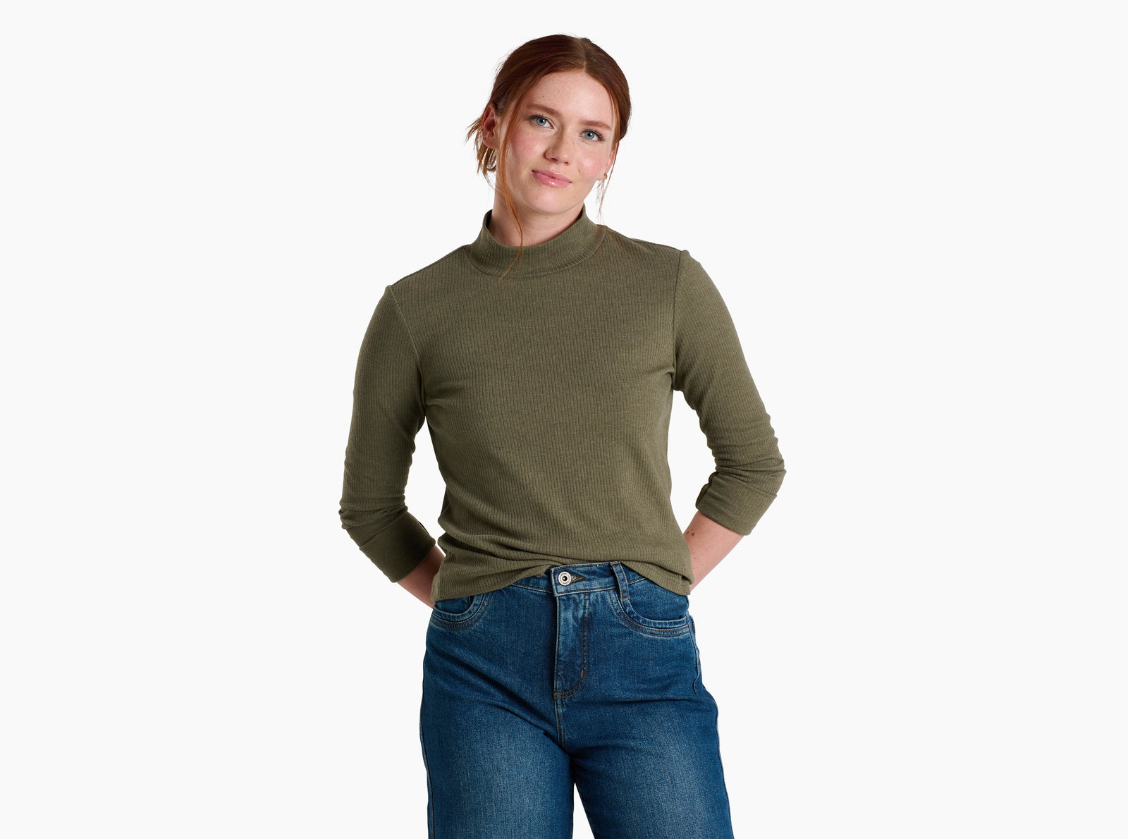 Kuhl Womens Verona Rib Long Sleeve Vine