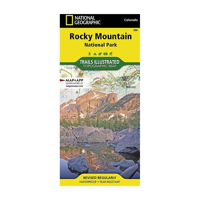 National Geographic Maps Rocky Mountain National Park Map Rocky Mountain #200