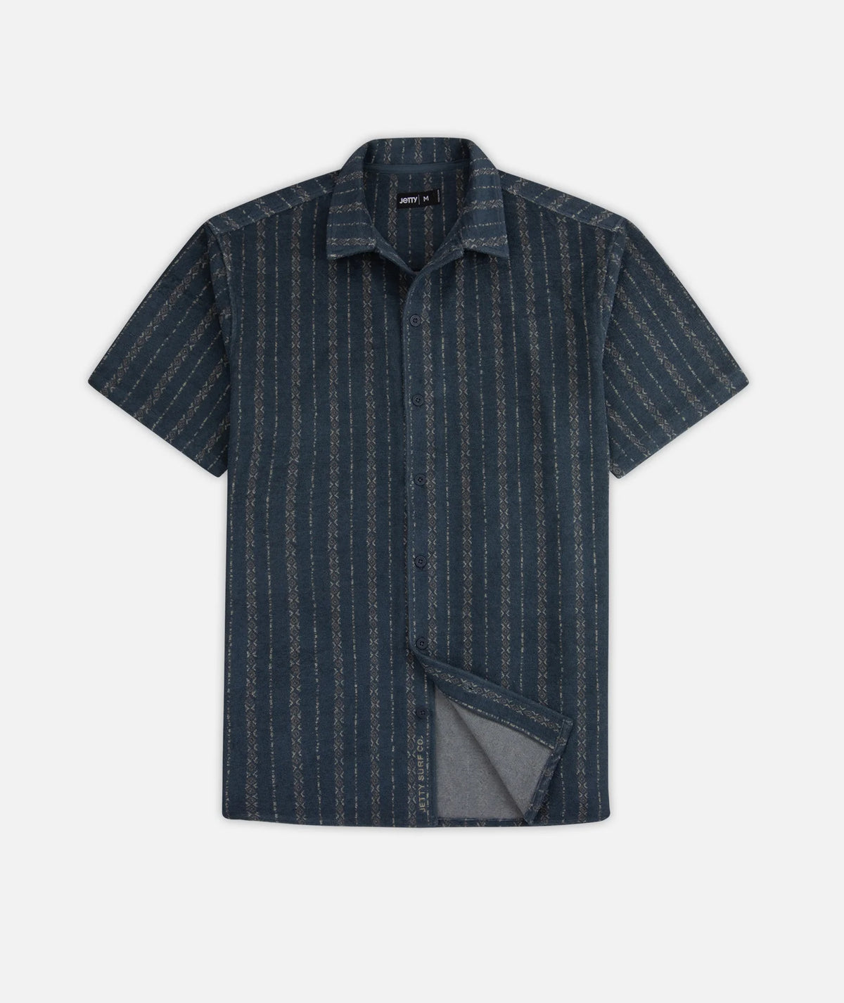 Jetty Mens Asbury Knit Button Down Navy