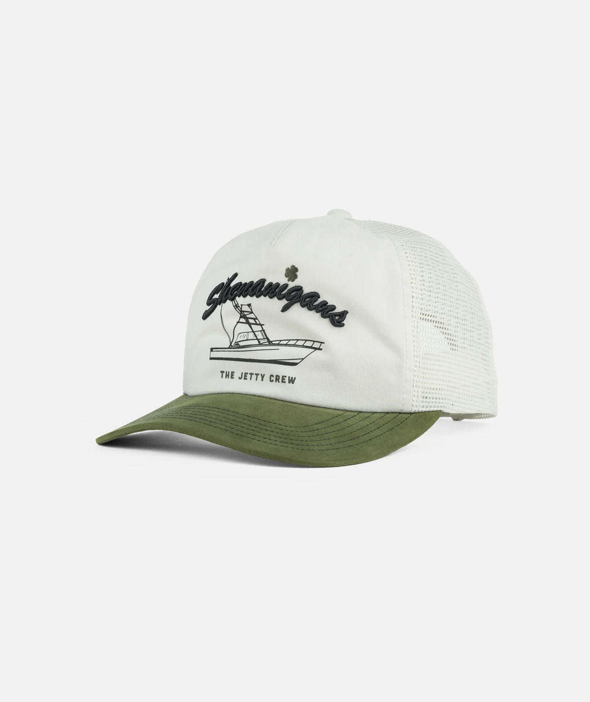 Jetty Boat Crew Hat White