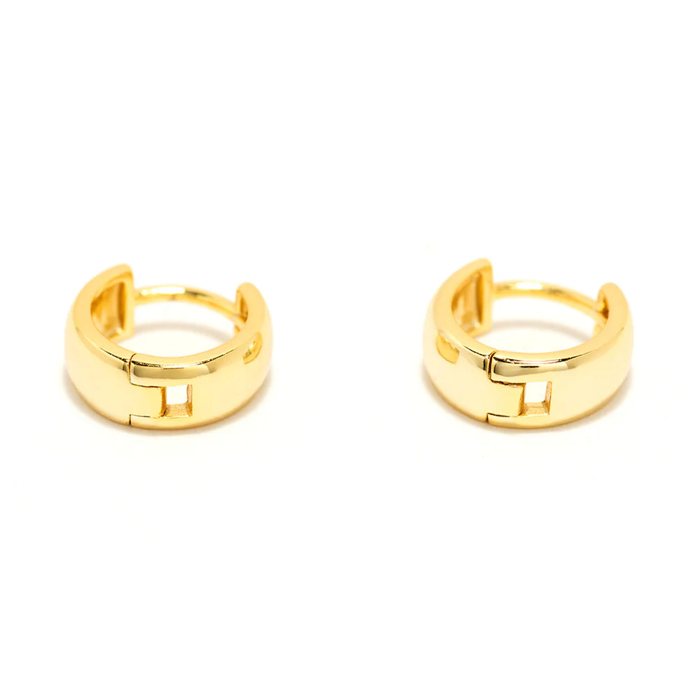 Bronwen Jewelry Essential Huggie Hoops Gold