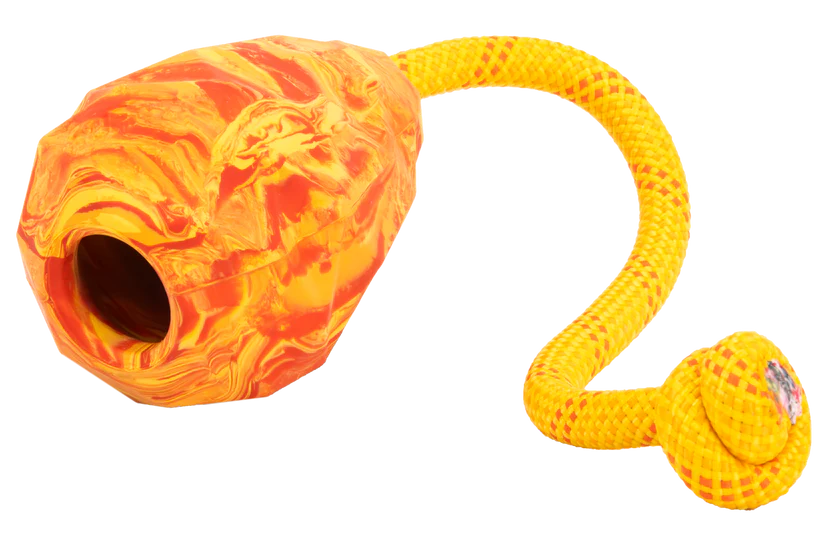 Ruffwear Huck-a-Cone Toy Medium Salamander Orange