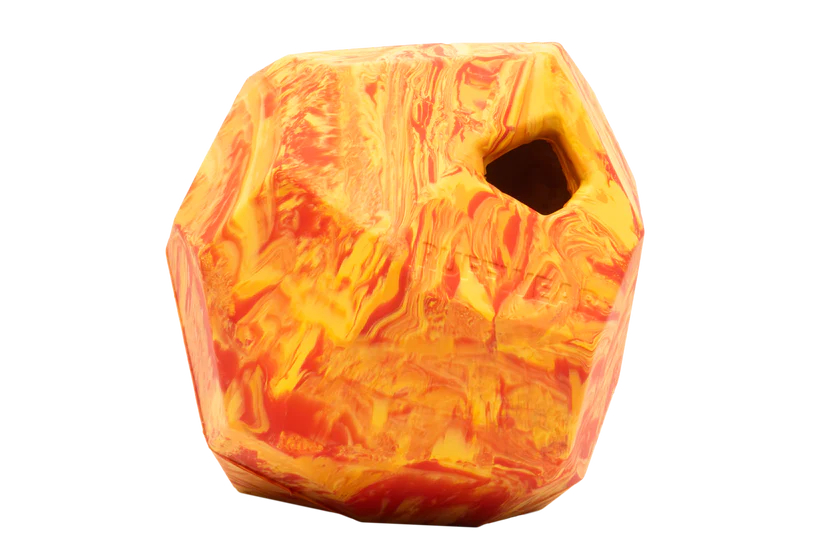 Ruffwear Gnawt-a-Rock Toy Large Salamander Orange
