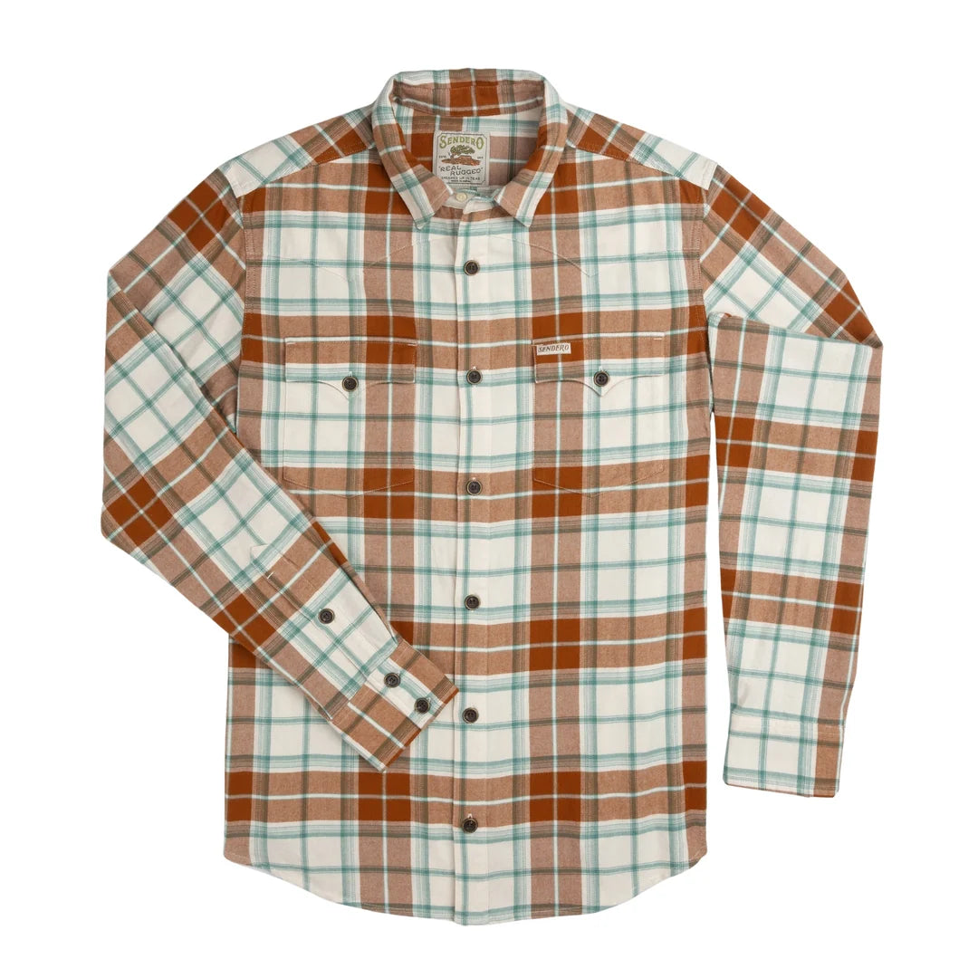 Sendero Provisions Co. Mens Durango Flannel Lightweight Stretch