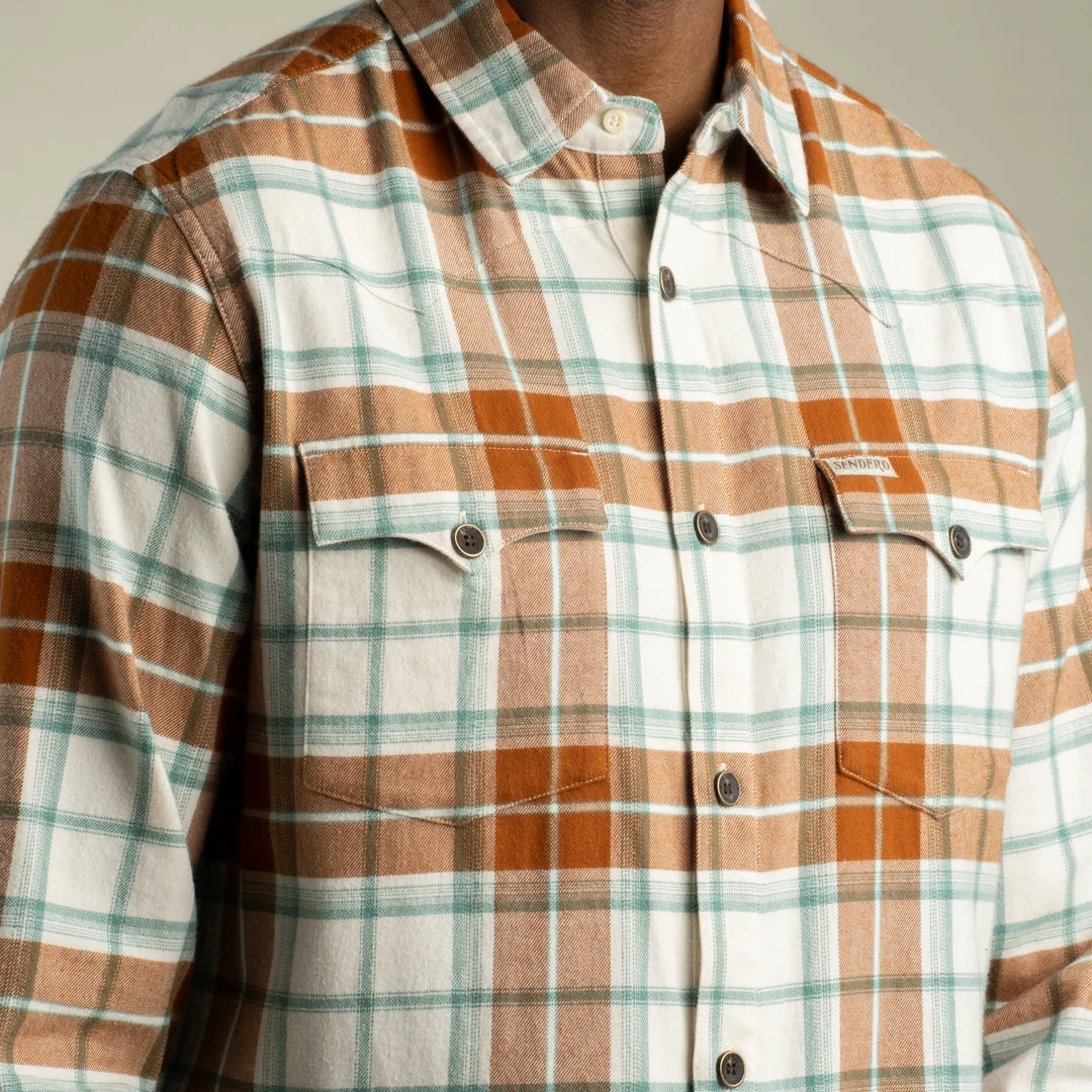 Sendero Provisions Co. Mens Durango Flannel Lightweight Stretch