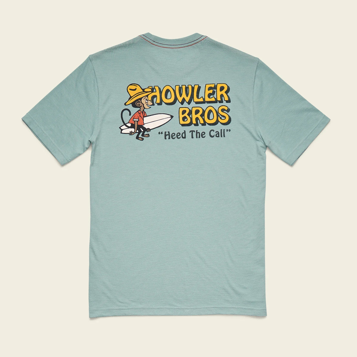 Howler Bros Mens Blended T-shirt el monito surfs: riviera blue