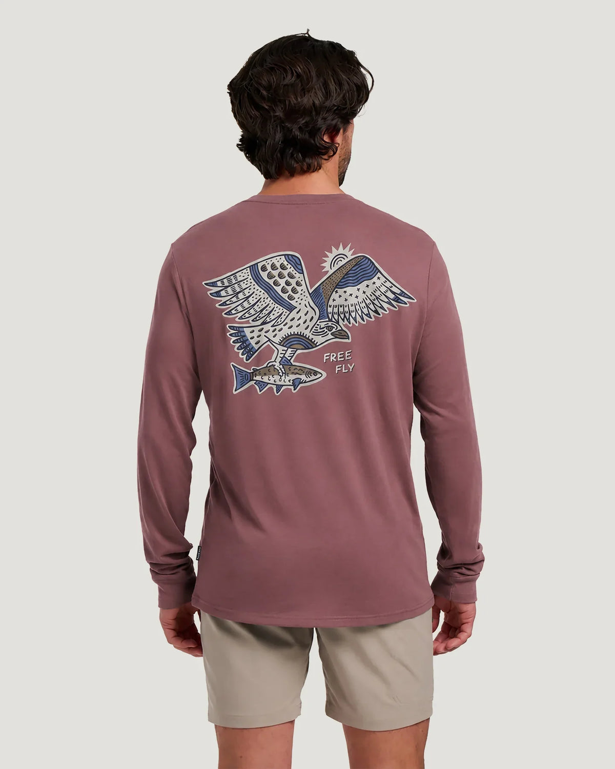 Free Fly Mens Ff M Osprey Catch Ls Plum