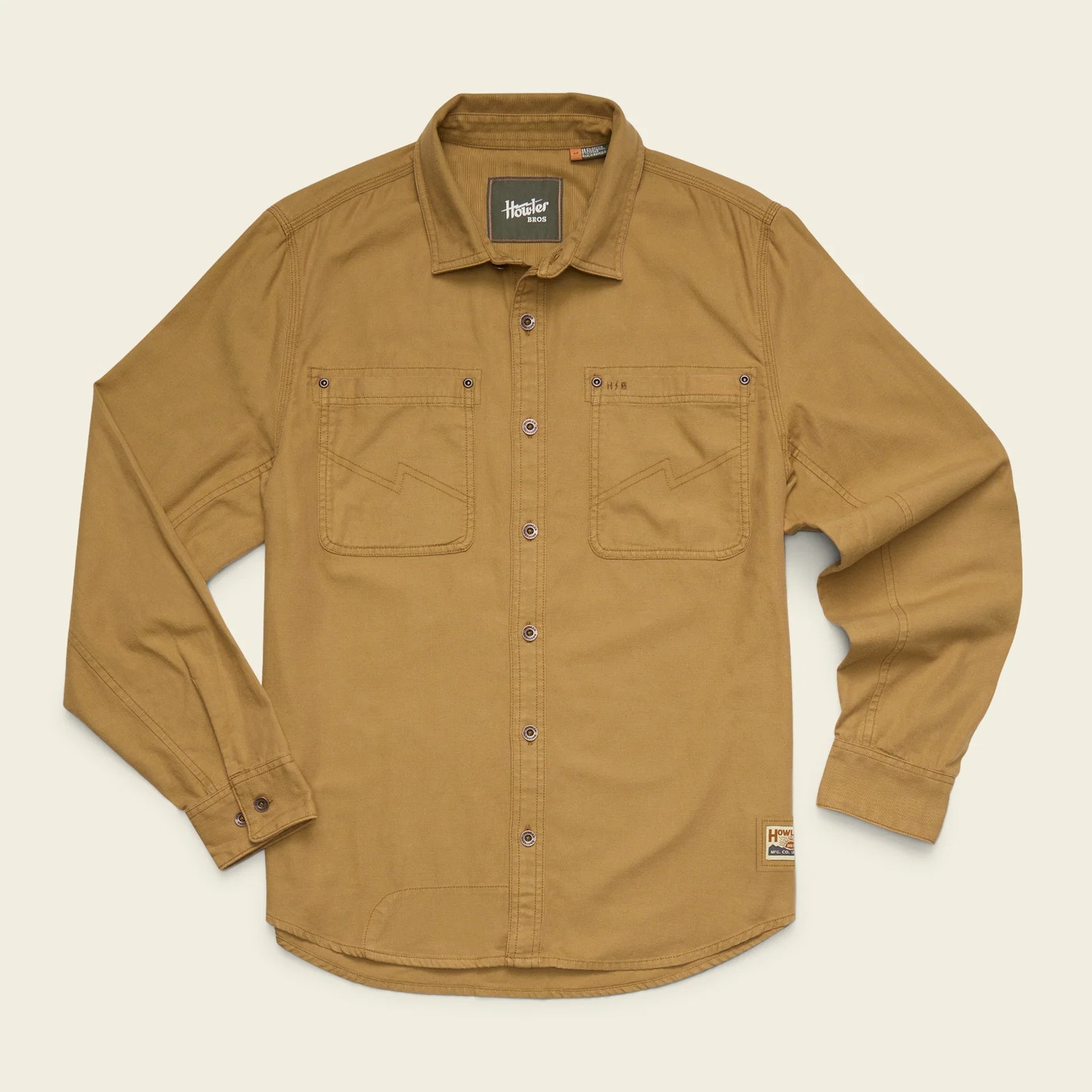 Howler Brothers Mens Trade Shirt Duck Brown