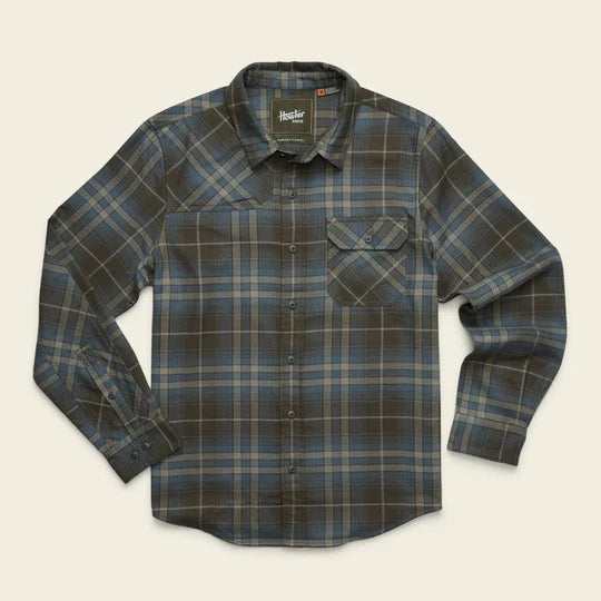 Howler Brothers Mens Harkers Flannel kempton plaid: dark slate