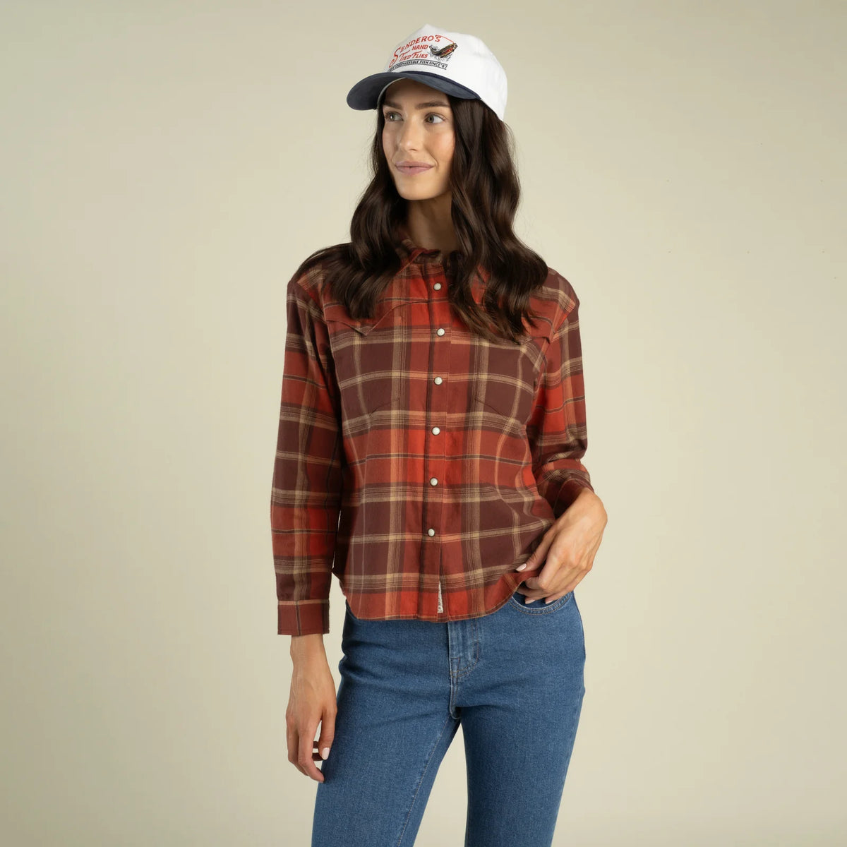 Womens Durango Pearl Snap Flannel