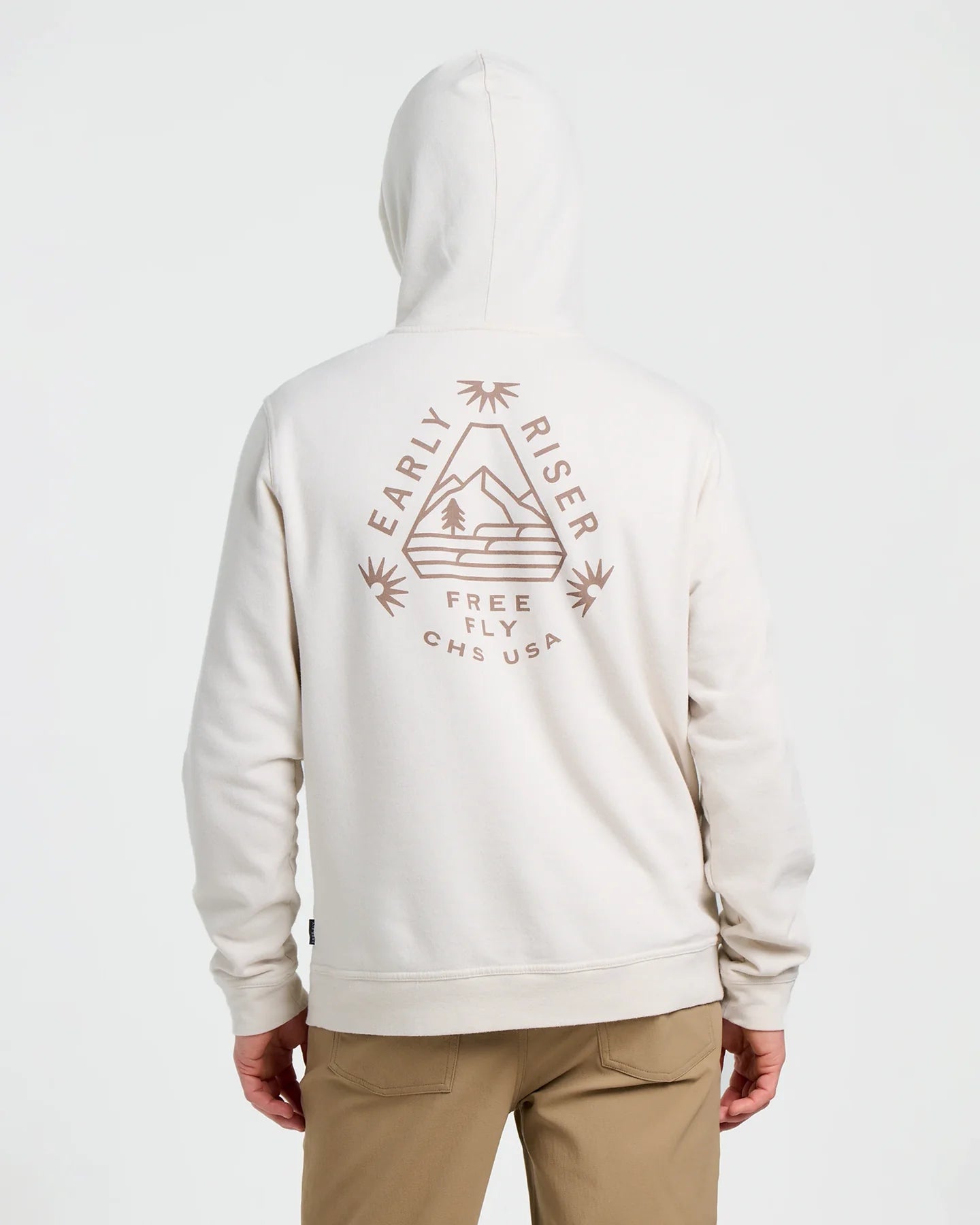 Free Fly Apparel Mens Early Riser Fleece Hoodie Birch