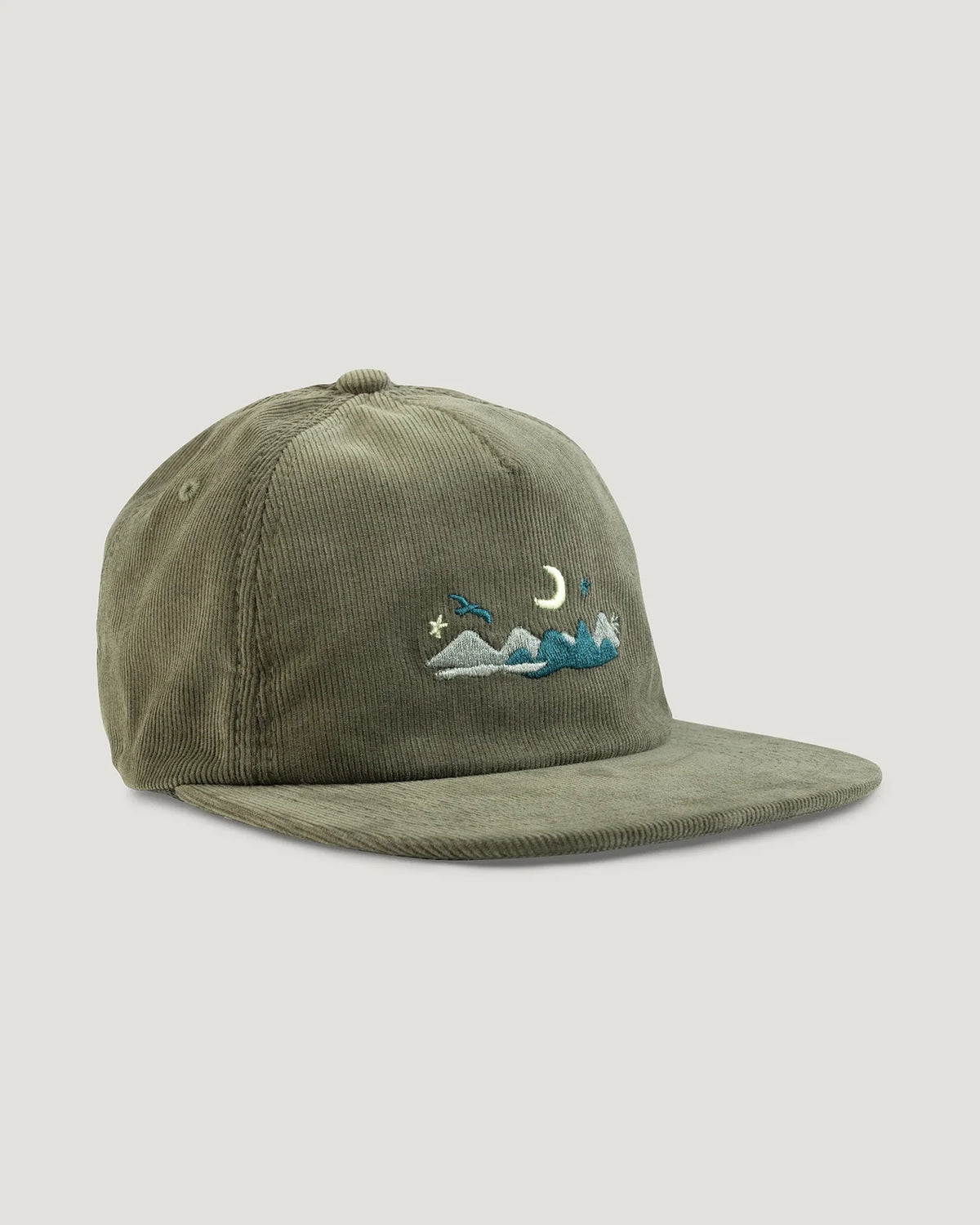 Free Fly Apparel Moonrise Cord Strapback Hat Fatigue