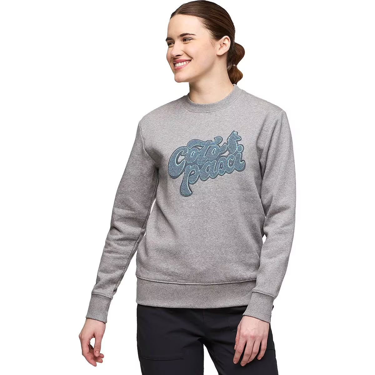 Cotopaxi Womens Coto-Patch Crew Sweatshirt Heather Grey