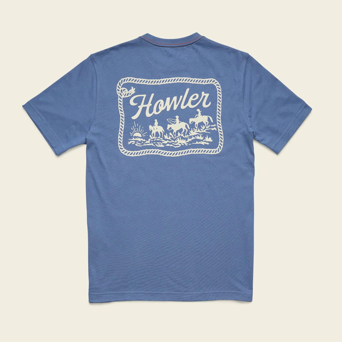 Howler Bros Mens Blended T-shirt howler posse: blue horizon