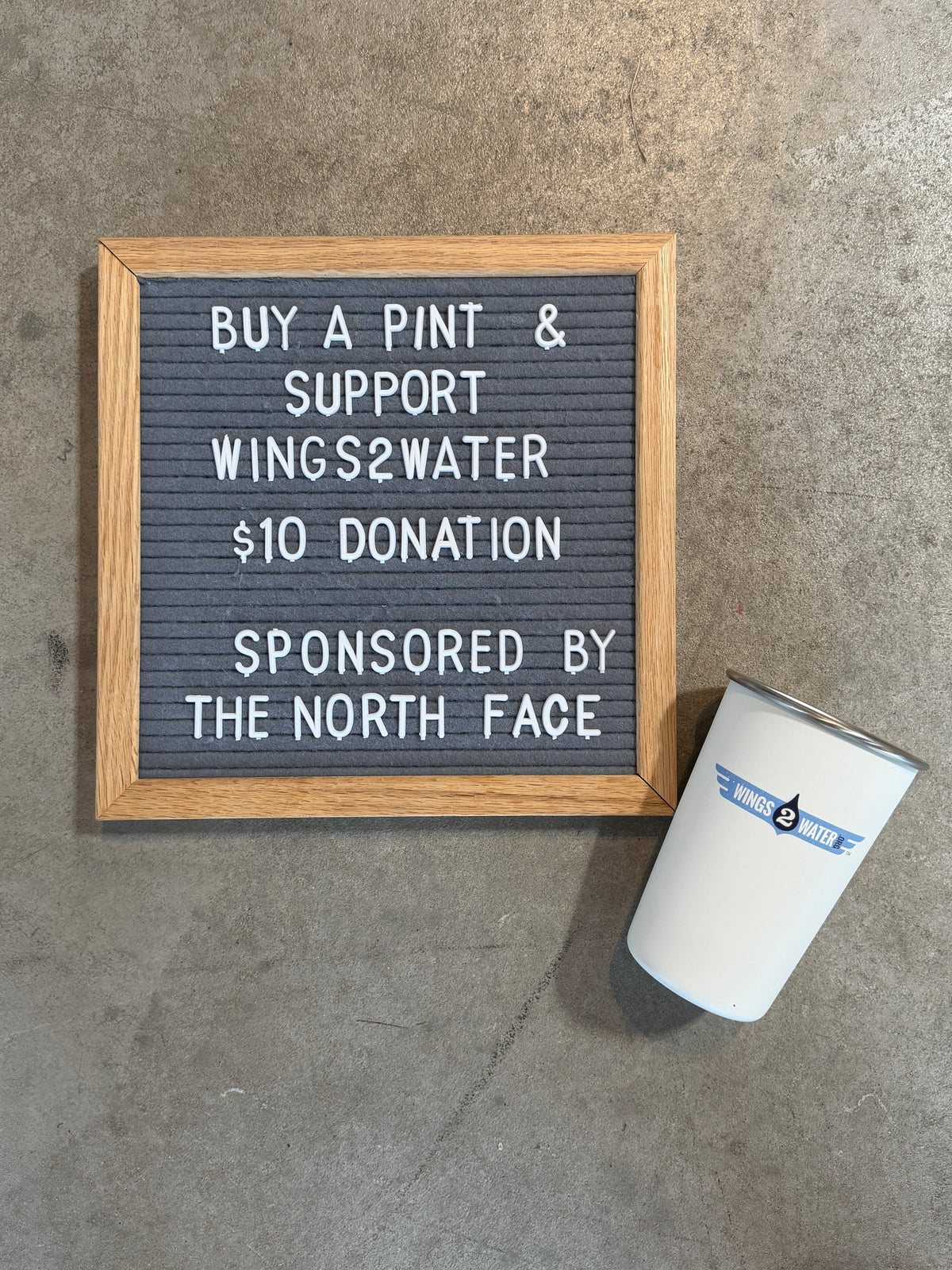SOKO Anniversary Pint Glass w/Wings2Water & TNF