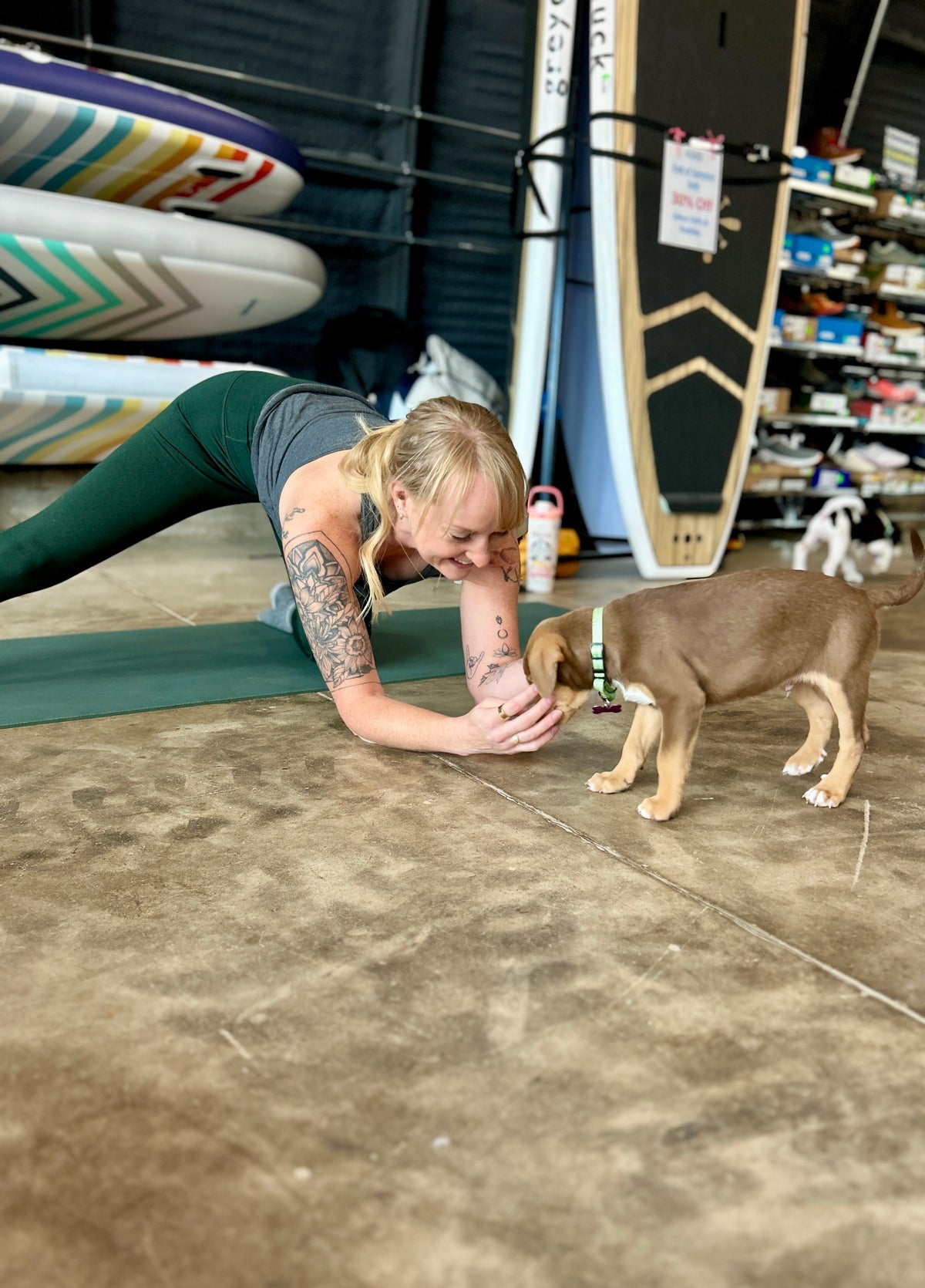 Start the Year with Puppy Love: Puppy Yoga w/Tails in Transit & Toula Yoga