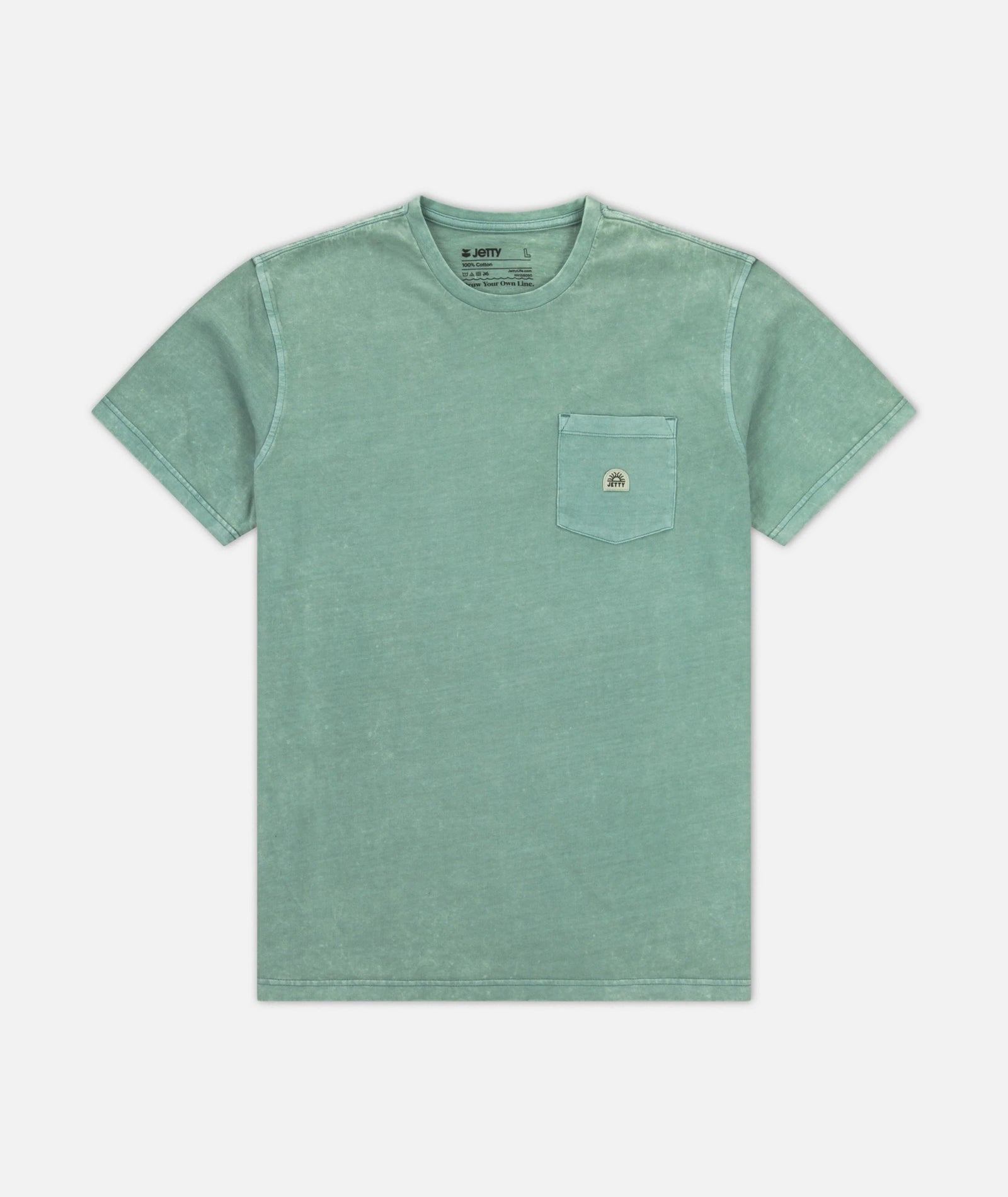 Jetty Mens Tanker Heavyweight Tee Mint