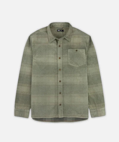 Jetty Mens Breaker Flannel Tan